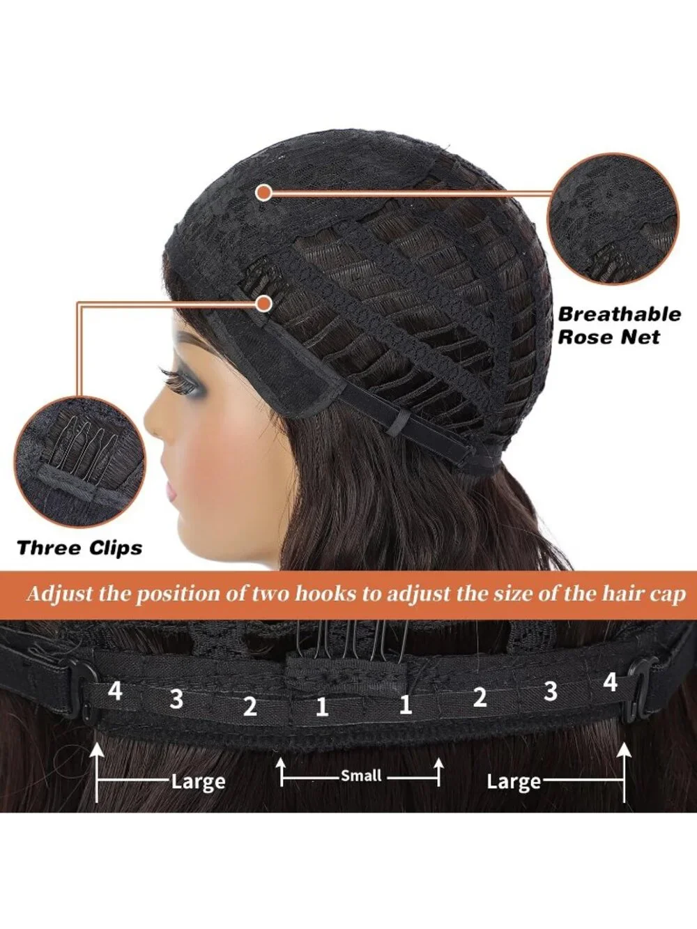 Women's Light Brown 14 Inch Heat Resistant Synthetic Fiber Shoulder Length Wigs